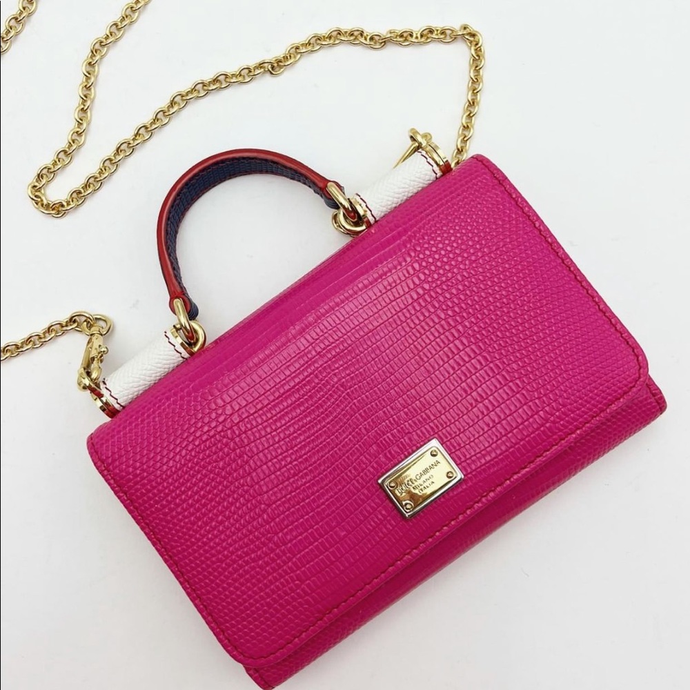 Clutch Dolce & Gabbana Sicily wallet on chain.